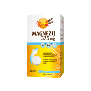 NATURAL WEALTH MAGNEZIJ 375MG B1+B6+C EFF A20