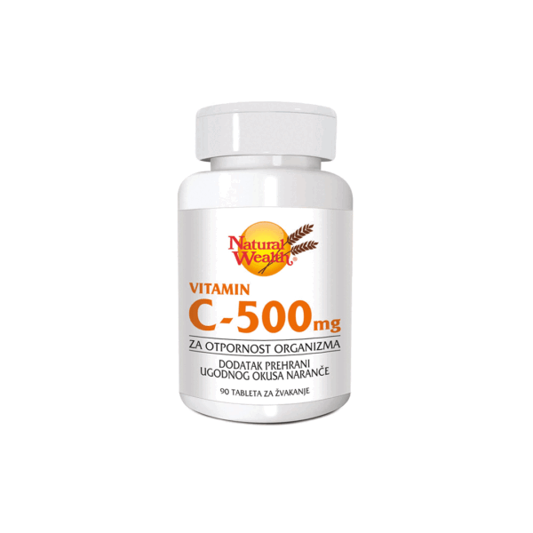 NATURAL WEALTH VITAMIN C 5OOMG TBL ZA ŽVAKANJE A90