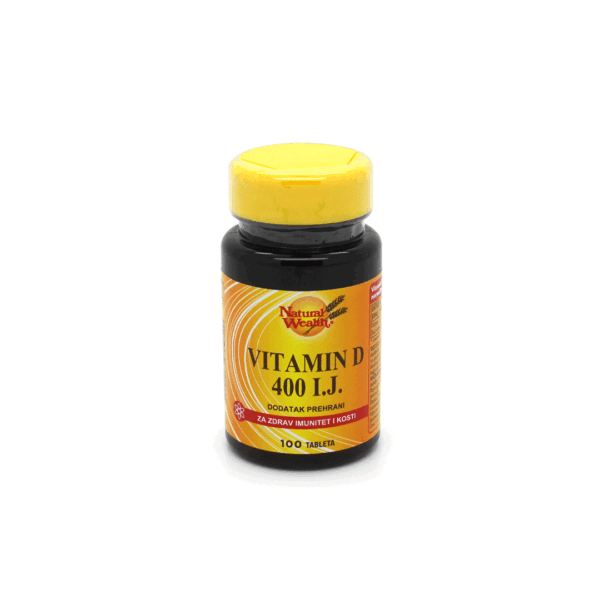 NATURAL WEALTH VITAMIN D 400 IU TBL A100