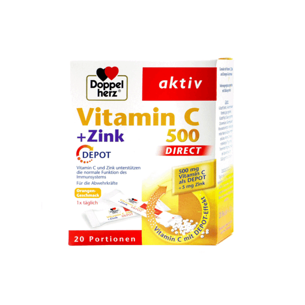 DOPPEL HERZ AKTIV VITAMIN C 500 + ZINK DEPOT DIREKT A20