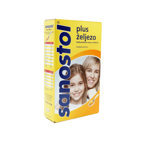 SANOSTOL PLUS ŽELJEZO SIRUP 230ML