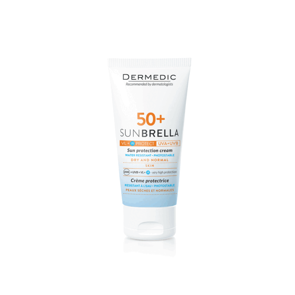 DERMEDIC SUNBRELLA KREMA ZA NORMALNU I SUHU KOŽU SPF50+ 50ML