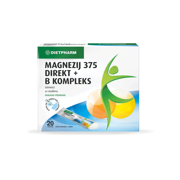 DIETPHARM MAGNEZIJ 375 + B DIREKT A20