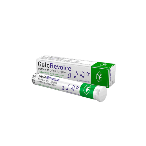 GELOREVOICE PASTILE CRNI RIBIZ MENTOL A20