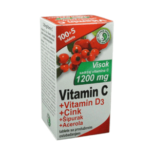 VITAMIN C + D3 + ZN + ŠIPURAK + ACEROLA TBL A105