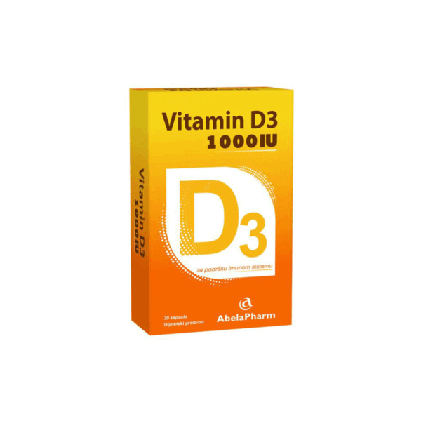 VITAMIN D3 1000 CAPS A30 ABELA