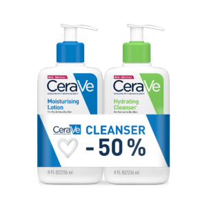 CERAVE MOISTLOSION + HYDRATING CLEANSER