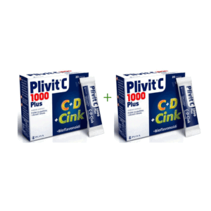 PLIVIT C 1000PLUS C+D+CINK+BIOFLAVONOIDI 1+1 GRATIS