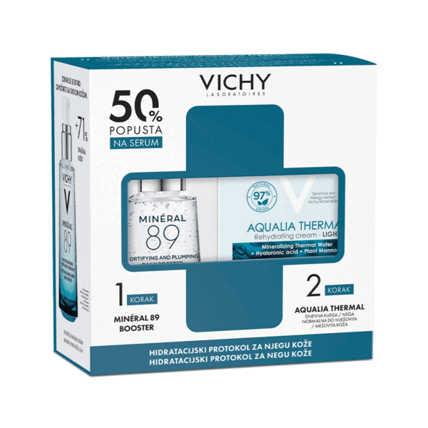 VICHY PAKET MINERAL 89 BOOSTER 50ML+AQUALIA LIGHT(NORM.KOŽA)50ML