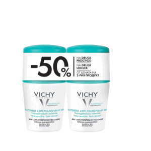 VICHY DEODORANT ANTI TRANSPIRANT INTESE ROLL-ON DUOPACK 2X50ML