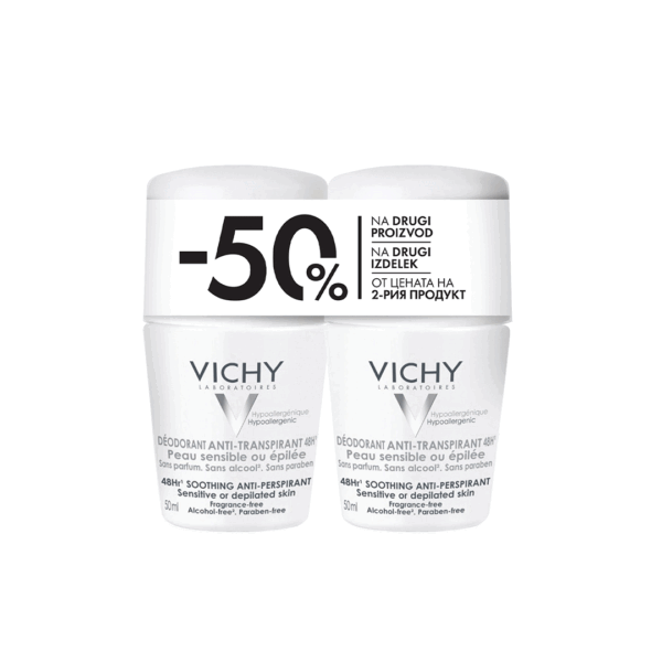 VICHY DEODORANT SENSITIVE ROLL-ON DUOPACK 2X50ML