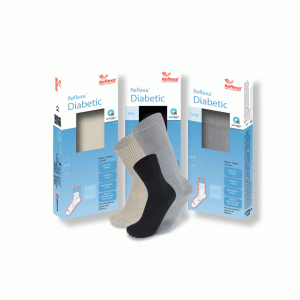REFLEXA DIABETIC ČARAPE L EUR 43-46 CRNE
