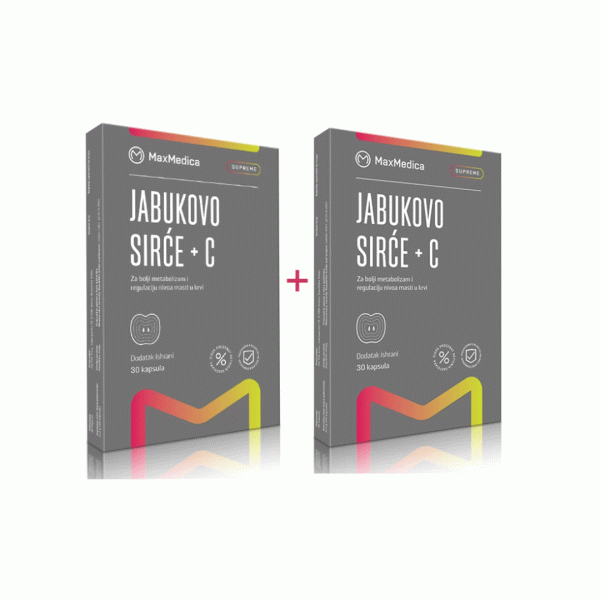 MAX MEDICA JABUČNI OCAT + VITAMIN C CAPS A30