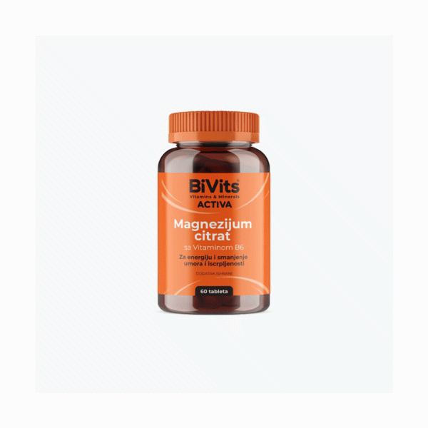 BIVITS MAGNEZIJ CITRAT SA VITAMINOM B6 A60
